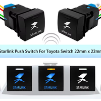 Bouton poussoir marche/arrêt Toyota 12V Starlink avec rétroéclairage LED pour Corolla Camry Hiace Prado 150 RAV4 LandCruiser 300