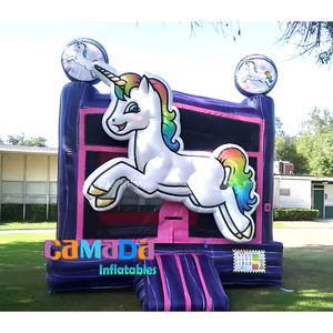 गर्म बिक्री में inflatable उछाल घर आउटडोर यूनिकॉर्न यूनिसेक्स बाउंसी कैरल्स यू-वी-प्रोटेक्टिव लौ रिटेलेंट 1000 किलोग्राम क्षमता - Product Image 5