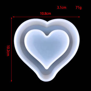 Moules de coulée en résine faits à la main pour bricolage ornements décoratifs Ins Style Silicone amour bougie parfumée moule 2798 - Product Image 1