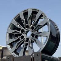 Rines de Aleación Monobloque Personalizados en Negro Hiperbrillante, 100 mm PCD, Nuevos Rines de Aluminio para Automóviles de Pasajeros