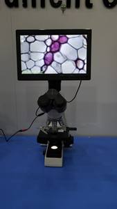Microscope biologique trinoculaire à écran de <span class=keywords><strong>10</strong></span> pouces 40X-1000X pour l'enseignement, la recherche en laboratoire - Product Image 2