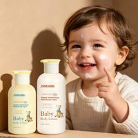Lait Corporel Doux à l'Essence de Riz pour Bébé avec LOGO Personnalisé, Formule Nourrissante, Vente en Gros, Produits de Soin de Luxe pour la Peau des Enfants