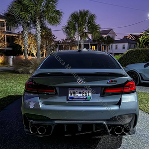 For M5 Series F90 True Carbon Spoiler Front Lip Rear Diffuser Front Grille Side Skirts Reversing Mirror Retrofit Upgrade Kit - Product Image 6