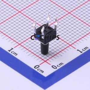 UK-B0201-G8-250 Tactile Switch Through hole-4P,4.5x4.5mm Switch Single Pole Single Throw Round Button 2.5N Through Hole - Product Image 2