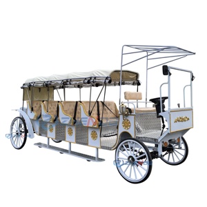 Charrette de tourisme, charrette à chevaux européenne, chariot, calèche, calèche de mariage en forme de citrouille, calèche électrique à chevaux - Product Image 2