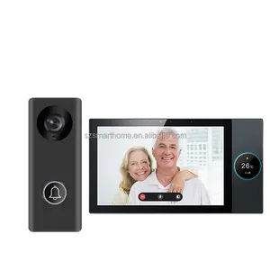 IP intercom video Cửa Điện thoại căn hộ có dây Android 8 inch màn hình cảm ứng tuya Video hệ thống intercom