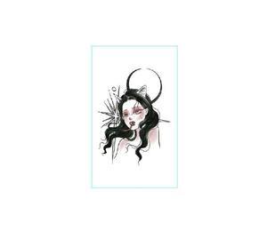 Tatuaje Temporal Premium Estilo Femenino Oscuro, Adhesivo, Resistente al Agua y al Sudor, Arte Corporal con Diseño Floral - Product Image 4