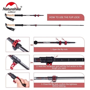 <span class=keywords><strong>Naturehike</strong></span> ไม้เท้าเดินป่าปีนเขาเดินป่า,ไม้เท้าเดินป่าทำจากคาร์บอนไฟเบอร์แบบคู่/2ชิ้นสำหรับเดินกลางแจ้ง - Product Image 6