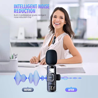 K15 Mini micro/clips/vidéo 3 en 1 sans fil pour Bluetooth Lavalier Microphone technologie antibruit avec Type nouveau titre