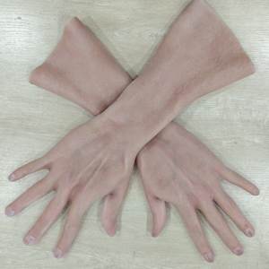 Gants en Silicone personnalisés de haute qualité mains Ultra réalistes Flexible Durable Cosplay Halloween Costume déguisement accessoires - Product Image 2