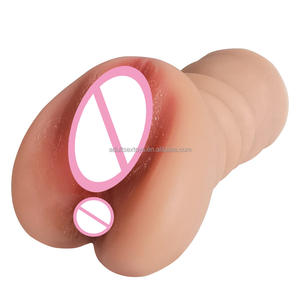 <span class=keywords><strong>2</strong></span> In 1 Realistische Vaginal & Anus Pussy Spielzeug für Männer Tragbare realistische Tasche Pussy männliche Mastur bator - Product Image 4