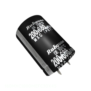 ตัวเก็บประจุแบบฝังผนัง Original CAP ALUM 1800UF 20% 160V SNAP TH Through Hole 160MXC1800MEFC30X45 1800 ยูเอฟ - Product Image 1