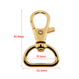 Mz Chuyên Nghiệp Cổ Điển Biểu Tượng Tùy Chỉnh Carabiners Chất Lượng Cao Kẽm Hợp Kim Xoay Kim Loại Snap Hooks Cho Túi Xách Xoay <span class=keywords><strong>Clasp</strong></span> Clip - Product Image 4