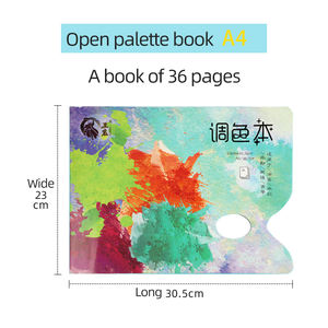 <span class=keywords><strong>Palette</strong></span> de papier d'artiste A4 9K <span class=keywords><strong>Palette</strong></span> de papier détachable <span class=keywords><strong>jetable</strong></span> peintures mélange <span class=keywords><strong>Palette</strong></span> sans lavage pour huile acrylique aquarelle - Product Image 5