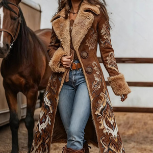 Cappotto in Pelliccia da <span class=keywords><strong>Donna</strong></span>, <span class=keywords><strong>Giacca</strong></span> in Pile Monopetto, Taglie Grandi, Cappotto Invernale Caldo e Spesso, Cappotto Lungo in <span class=keywords><strong>Peluche</strong></span> per <span class=keywords><strong>Donna</strong></span> - Product Image 4