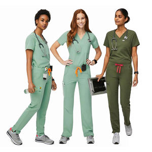 ชุดยูนิฟอร์มพยาบาลแบบใหม่ ผ้าทอ ยืดได้ ไซส์ใหญ่ เป็นมิตรกับสิ่งแวดล้อม พร้อมกางเกงจ็อกเกอร์ สำหรับผู้หญิง - Product Image 3