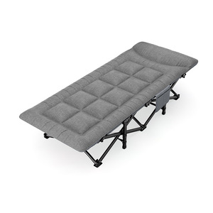 Lit de camping pliable en acier léger à 10 pieds en forme de X, robuste, pour l'extérieur, ZT-C065, lits pliants pour plus de commodité Z - Product Image 1