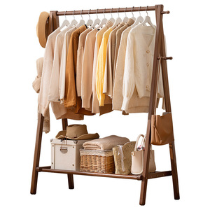 Simple floor-standing <b>clothes</b> <b>rack</b>, foldable <b>clothes</b> <b>rack</b> for home use, suitable for bedroom, minimalist storage. - Product Image 5