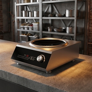 Table de cuisson à induction <span class=keywords><strong>électrique</strong></span> 3500W 220V haute puissance en acier inoxydable, plaque wok, modèle le plus vendu à l'exportation - Product Image 1