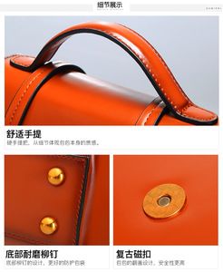 Sac à bandoulière pour femme en cuir véritable de haute qualité, sac à main élégant et tendance, sacoche bandoulière pour femme, vente en gros d'usine - Product Image 6