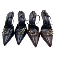 Nouvelles Chaussures à Talons Hauts Stiletto pour Femmes, Bout Pointu, Style Décontracté, Rehaussantes, Sexy, pour Soirées Printemps-Été en Extérieur