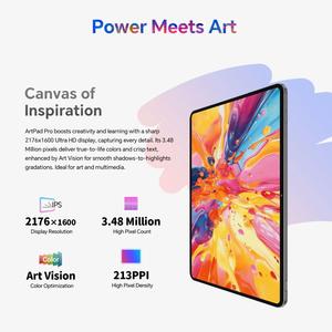 <span class=keywords><strong>Tablet</strong></span> Professionale Teclast ArtPad <span class=keywords><strong>Pro</strong></span> 8GB 256GB 12.7 Pollici Android 15 MTK Helio G99 Octa Core 4G Dual SIM 10000mAh - Product Image 5