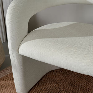 Ghế ăn bọc vải, đệm dày, thiết kế cong hiện đại, sang trọng dành cho nhà ở, khách sạn, phòng khách - Product Image 4