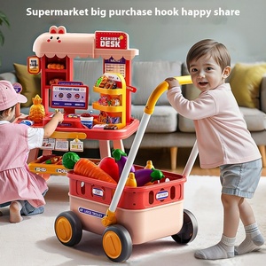 Nouveaux jouets supermarché panier jeu ensemble avec bureau de caissier semblant maison de jeu pour enfants jouets jouets de supermarché pour enfants - Product Image 2