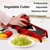 Mandoline de cuisine multifonctionnelle tout-en-un haut de gamme avec lame en acier inoxydable pour la découpe de légumes à usage domestique