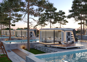 เราจุ่มร้อนโครงเหล็กชุบสังกะสีอลูมิเนียมแบบแยกส่วนพื้นที่แคปซูลบ้านเคลื่อน<span class=keywords><strong>ย้าย</strong></span>เฟอร์นิเจอร์โรงแรมใน<span class=keywords><strong>บ้าน</strong></span> - Product Image 5