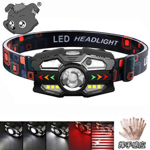 ไฟหน้าแบบ LED แบตเตอรี่แบบชาร์จไฟได้ ไฟวิ่งกลางแจ้งแบบพกพาพร้อมแหล่งกำเนิดแสง LED สีขาว - Product Image 2