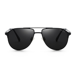 Lunettes de soleil pilote grises unisexes, monture intégrale, verres TAC, protection UV400, modèle 2306 - Product Image 1