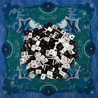 Tuiles de Mahjong américaines en forme de poupée hantée d'Halloween, tapis de Mahjong souple, tuiles de jeu en acrylique pour fête d'Halloween et divertissement à domicile