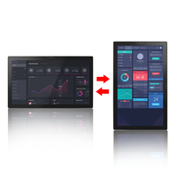 PC Todo en Uno Android Capacitivo IPS de 21.5 Pulgadas, Rockchip RK3568, Carcasa de Plástico sin Ventilador para Kiosco, Señalización Digital, Terminal de Información