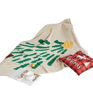 <span class=keywords><strong>Manta</strong></span> de poliéster con diseño de árbol de Navidad, suave y acogedora, decoración navideña, lavable a máquina, para las cuatro estaciones, personalizable, para el hogar, viajes, avión - Product Image 5