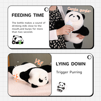 Peluche Panda Parlant IA, Jouet en Polyester Rempli de Coton PP, Confortable, Lavable, Emballage en Boîte, Jouet ODM