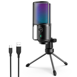 Micrófono de Condensador USB <span class=keywords><strong>FIFINE</strong></span> K669 PRO3 con Iluminación RGB y Control Independiente para Grabación de Juegos de PC y Transmisión en Vivo - Product Image 3