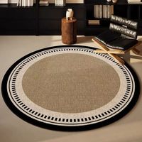 Tapis rond moderne en gros pour vestiaire, chambre à coucher, balcon, tapis de sol pour table basse, tapis de salon