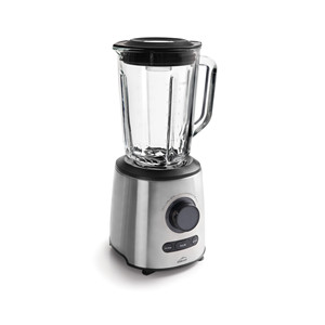 Frullatore in acciaio inossidabile con caraffa in vetro da 64 once con coperchio e manico per frullati e puree - Product Image 1