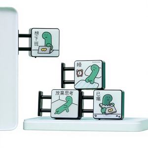 Decoración Magnética de Plástico Pequeña y Personalizada con Diseño de Plantas, Reutilizable para Refrigerador o Escritorio, Temática de Regreso a Clases y Bautizo - Product Image 1