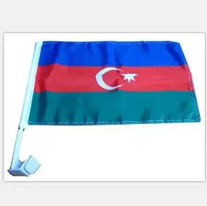 custom 12x18 Azerbaijan Country Single Sided Car Vehicle Flag