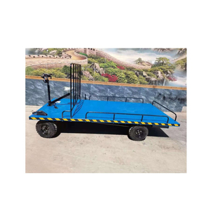 <b>Battery</b> Operated Electric <b>Flat</b> Cart With Steering Wheel - Product Image 6
