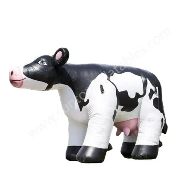 巨大なインフレータブル乳牛モデル、インフレータブル広告乳牛モデル、インフレータブル牛マスコット漫画