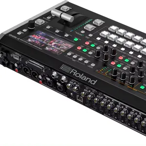 Conmutador de transmisión en vivo Roland para audio y video HD MI y SDI