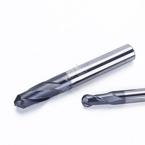 Fresa de Bola de Carburo de Tungsteno de 2 Filos, Cortador CNC de 3.175mm 50mm 55HRC, Corte Central - Product Image 4