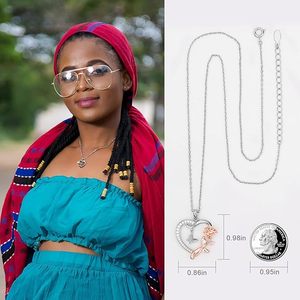 قلادة عصرية مخصصة من الفضة الإسترلينية مطلية بالذهب للنساء لحفلات الزفاف والخطوبة - Product Image 4