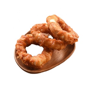 Tavuk Donuts köpek aperatifler Rawhide tavuk Molar köpek bakımı Pet eğitim ödül ile genişletilmiş halka - Product Image 4