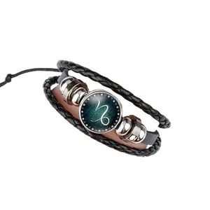 Luminous Bracelet Men Leather Bracelet Charm Bracelets for Men Boys Women Girl Jewelry Accessories Gifts