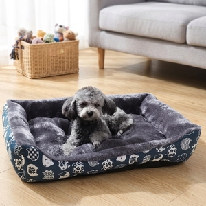 Lit pour chien de luxe écologique XL toutes saisons, canapé, tapis, niche, nid de sommeil pour chiot de couleur bonbon - Product Image 4