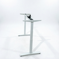 Cadre de bureau électrique pliable breveté, base de bureau mobile réglable en hauteur avec roulettes silencieuses verrouillables pour salle de formation
